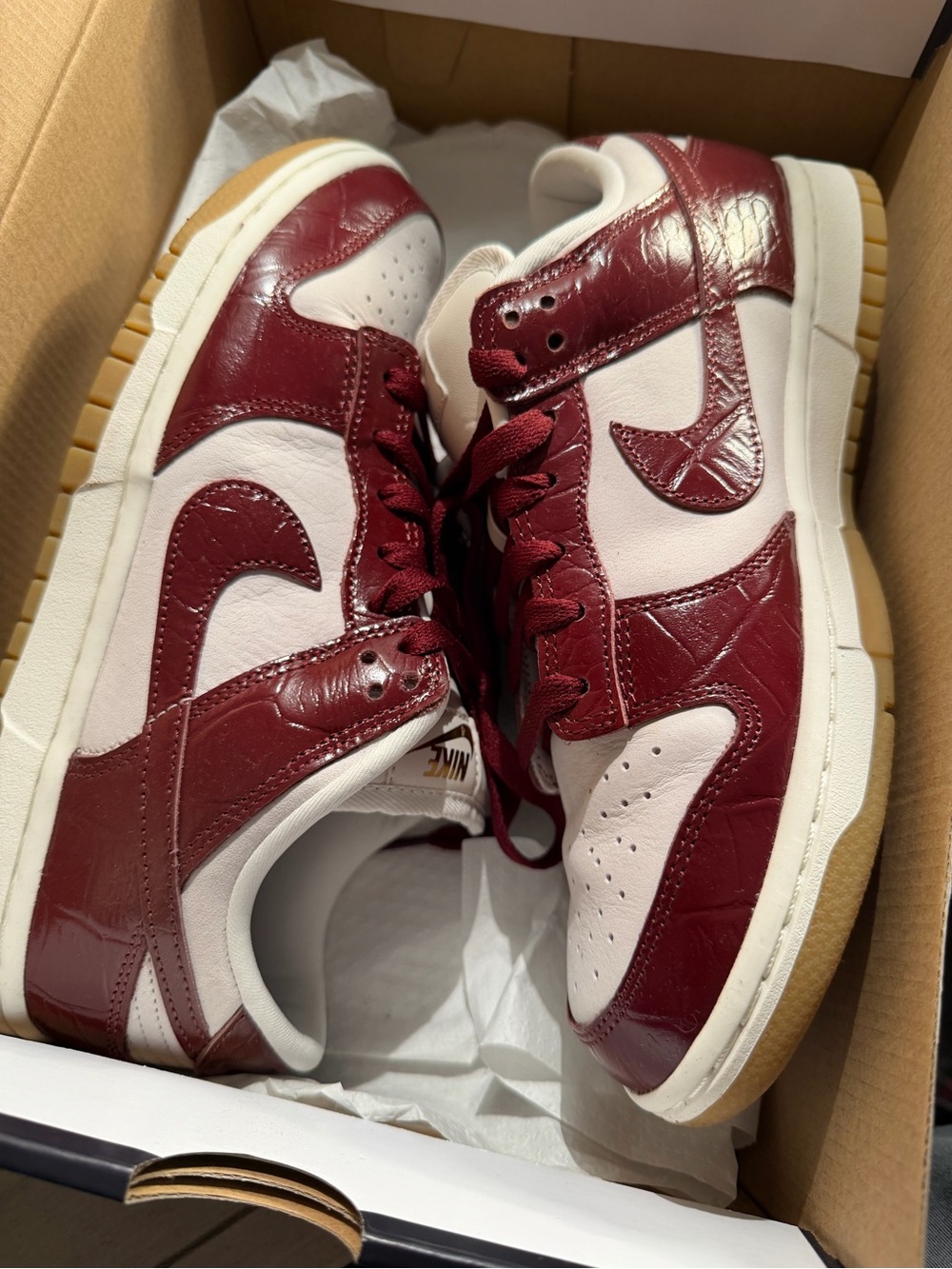 Nike Women’s Low-Top Sneaker — White & Burgundy